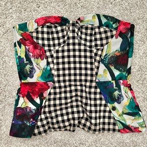 RACHEL ROY Corset - SIZE 8 - floral gingham